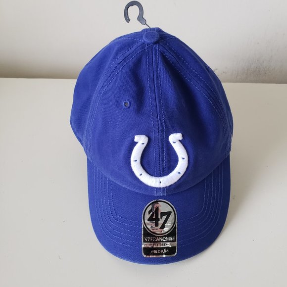 '47 Brand Indianapolis Colts The Franchise Cap Hat Size Medium Blue NWOT - Picture 6 of 10
